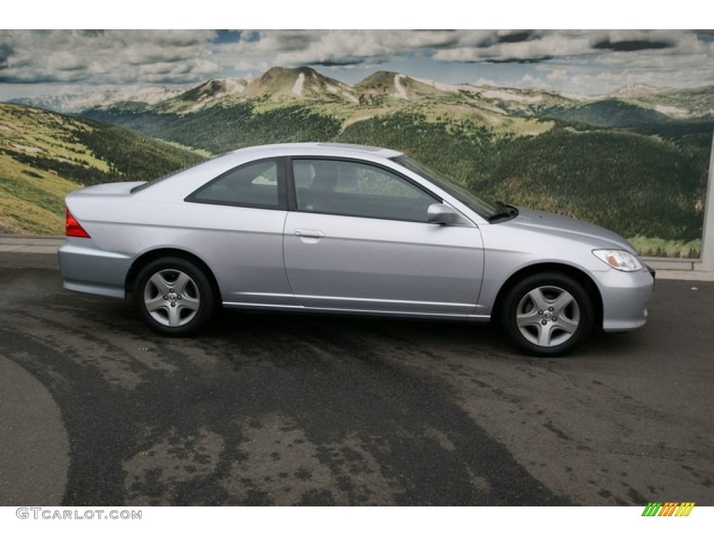 Satin Silver Metallic 2005 Honda Civic EX Coupe Exterior Photo #77049487