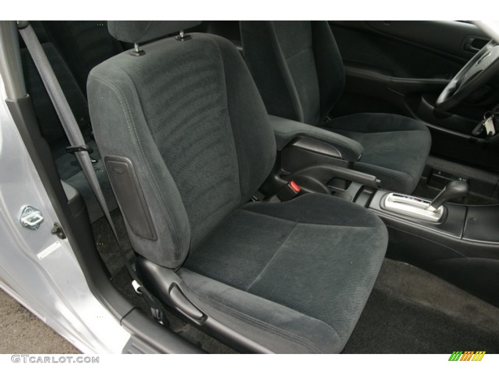 Black Interior 2005 Honda Civic EX Coupe Photo #77049809