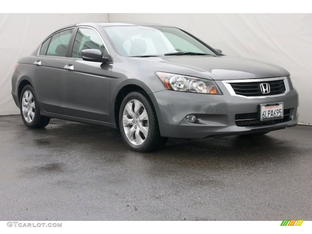 2010 Accord EX V6 Sedan - Polished Metal Metallic / Black photo #1