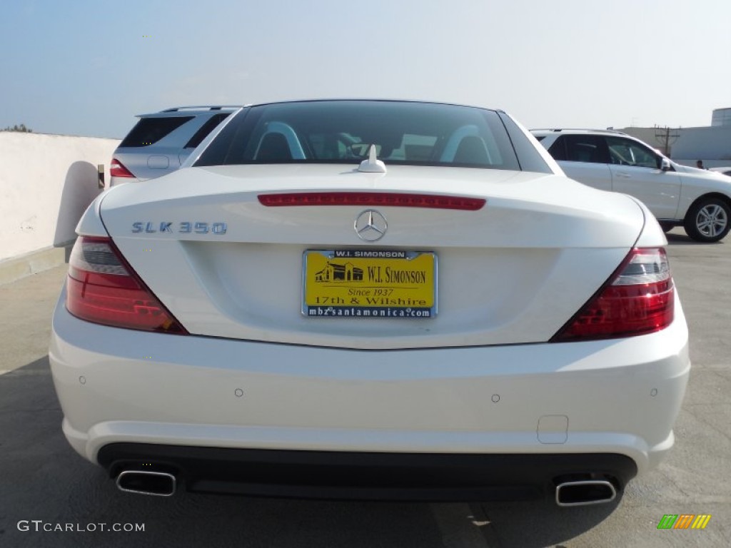 2013 SLK 350 Roadster - Diamond White Metallic / Black photo #9