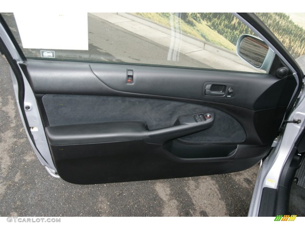 2005 Honda Civic EX Coupe Black Door Panel Photo #77050034