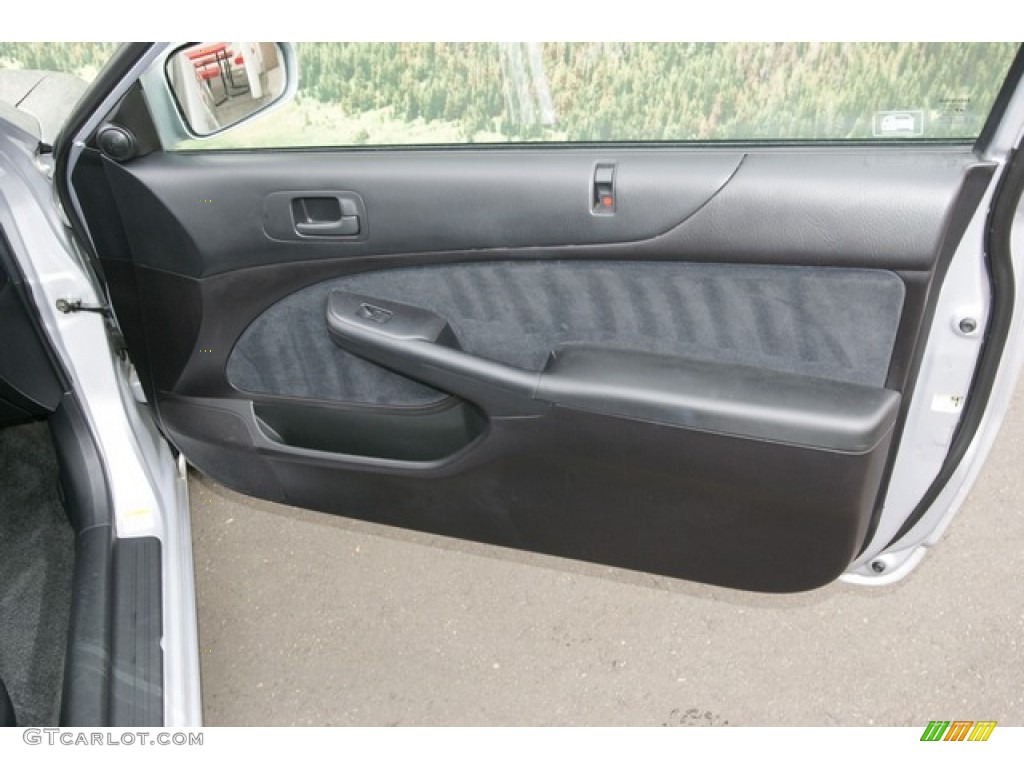 2005 Honda Civic EX Coupe Black Door Panel Photo #77050063
