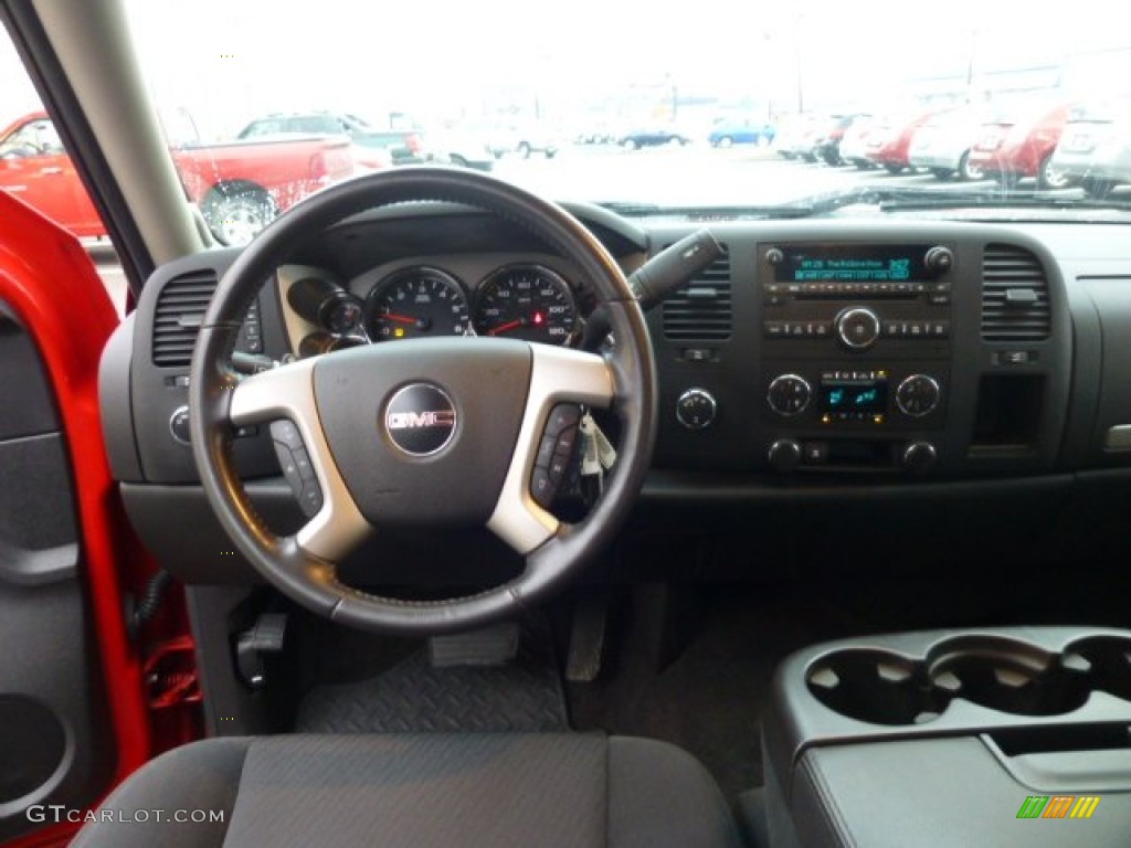 2010 Sierra 1500 SLE Extended Cab 4x4 - Fire Red / Ebony photo #6