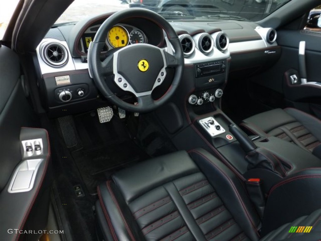 Black Interior 2006 Ferrari 612 Scaglietti F1A Photo #77053042