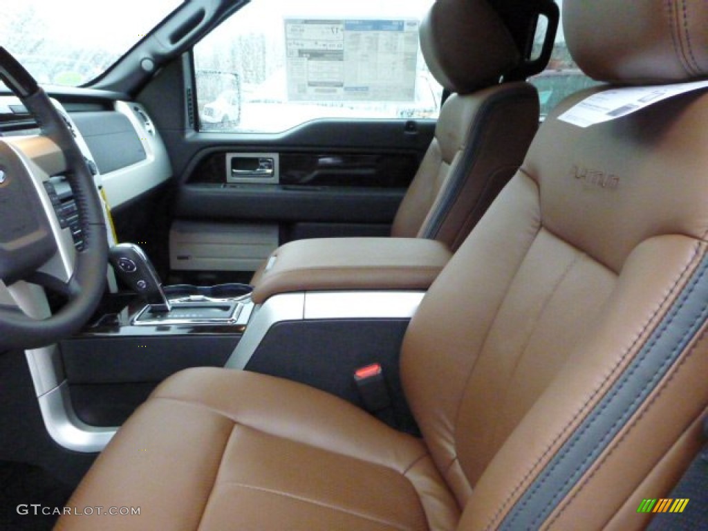 Platinum Unique Pecan Leather Interior 2013 Ford F150