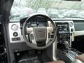 Platinum Unique Pecan Leather Dashboard Photo for 2013 Ford F150 #77053123
