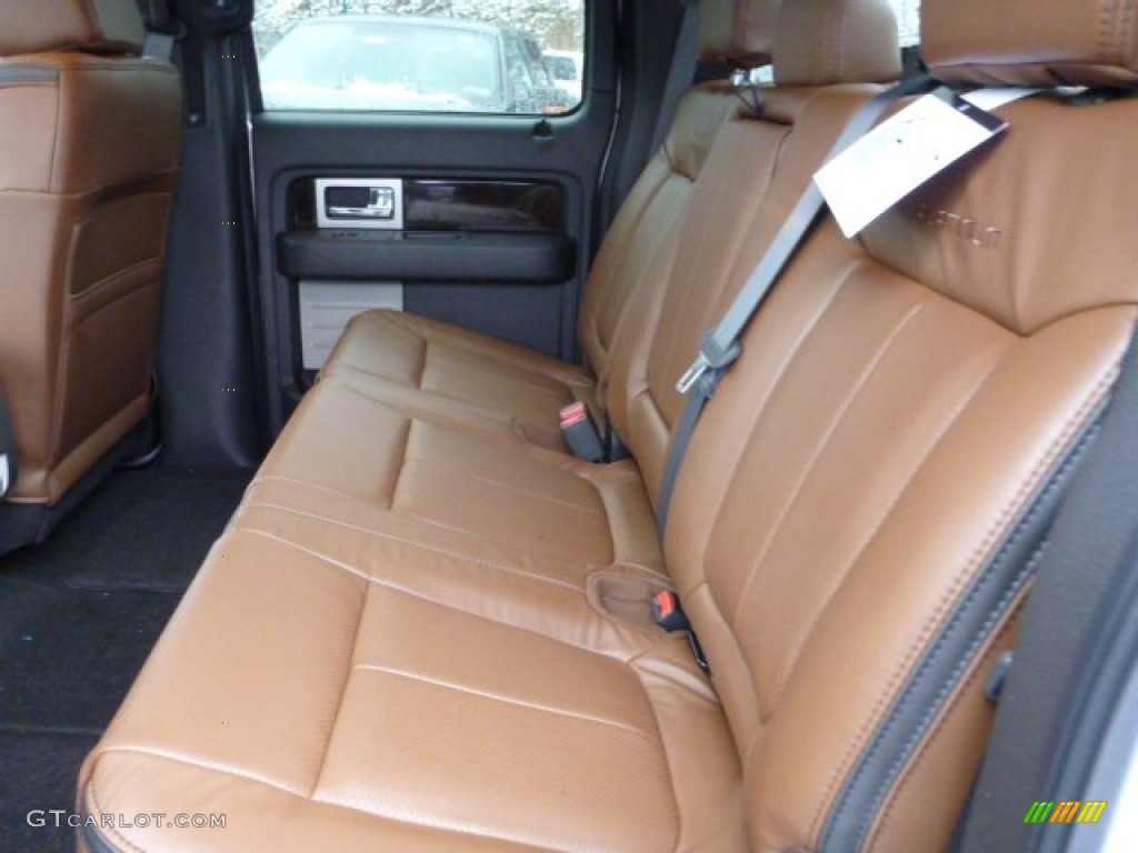 Platinum Unique Pecan Leather Interior 2013 Ford F150 Platinum SuperCrew 4x4 Photo #77054101