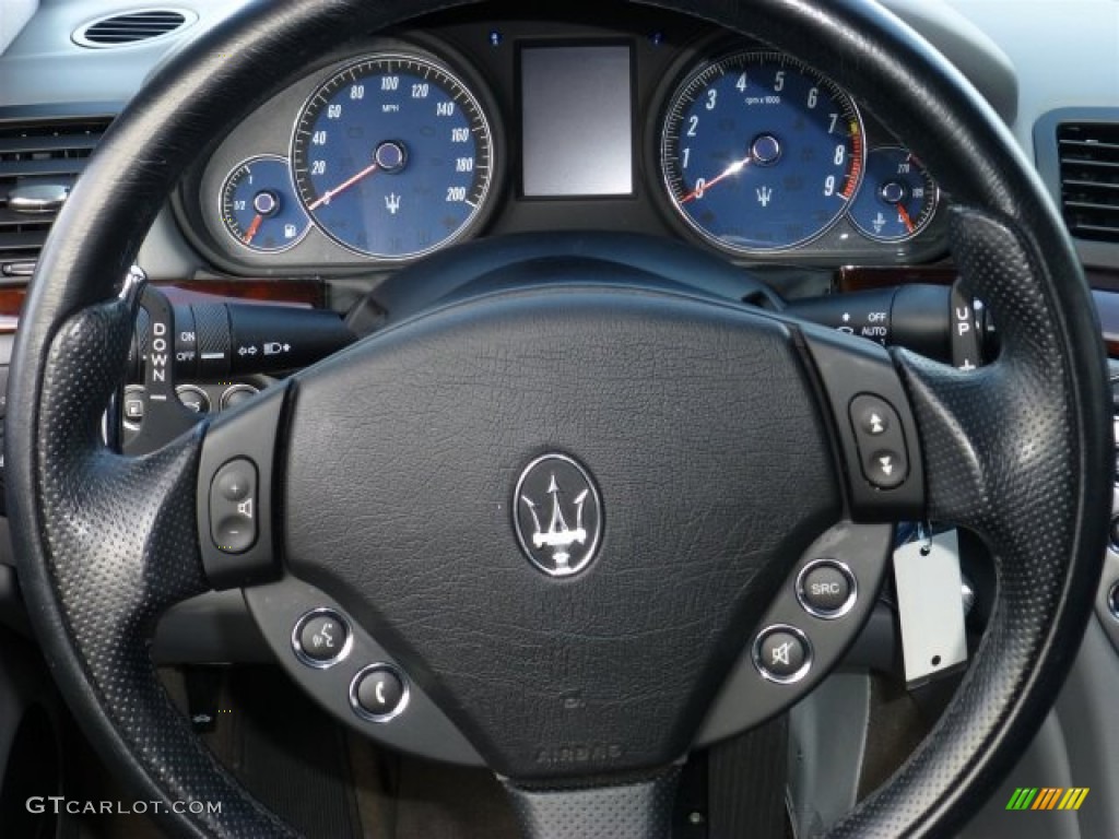 2008 Maserati GranTurismo Standard GranTurismo Model Grigio Medio (Grey) Steering Wheel Photo #77054734