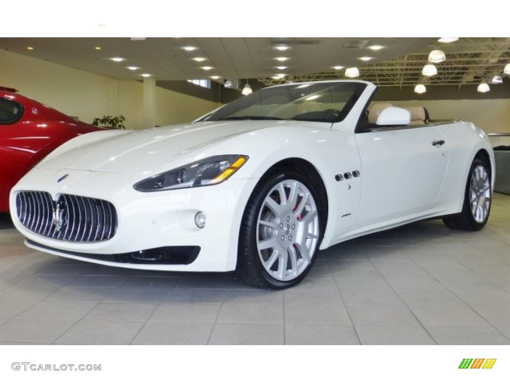 Bianco Eldorado (White) 2013 Maserati GranTurismo Convertible GranCabrio Exterior Photo #77054887