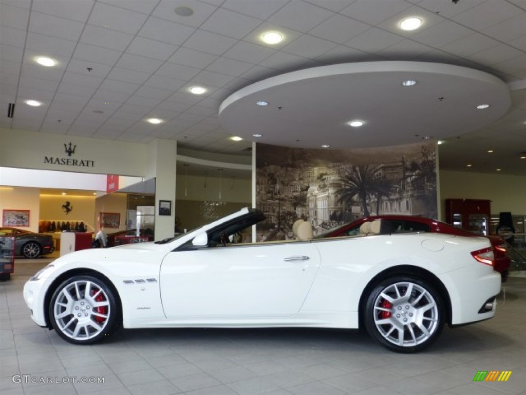 Bianco Eldorado (White) 2013 Maserati GranTurismo Convertible GranCabrio Exterior Photo #77054899