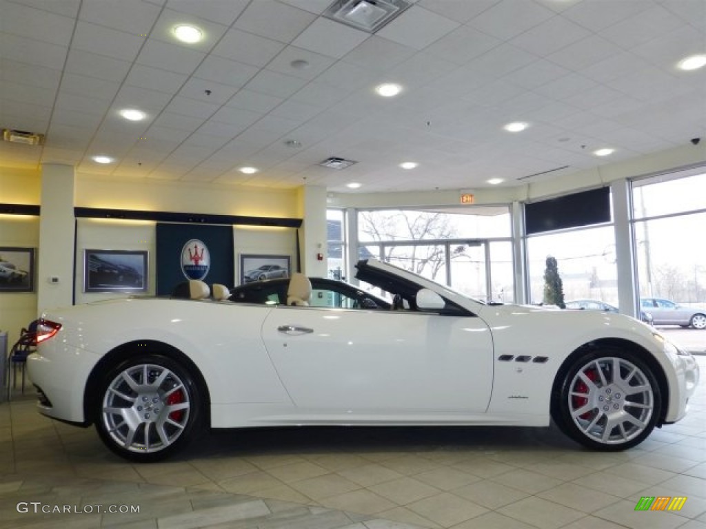 Bianco Eldorado (White) 2013 Maserati GranTurismo Convertible GranCabrio Exterior Photo #77054935