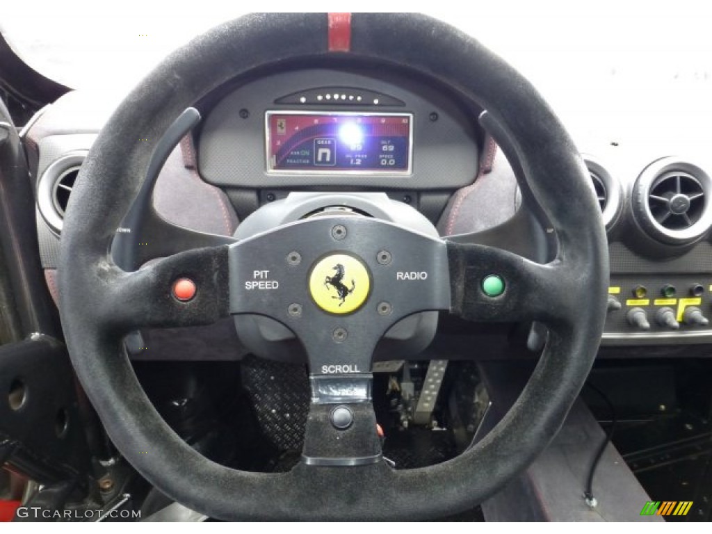 2006 Ferrari F430 Challenge Black Steering Wheel Photo #77055517