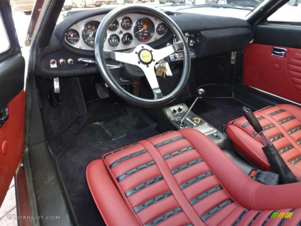 Red/Black Interior 1974 Ferrari Dino 246 GTS Photo #77055700