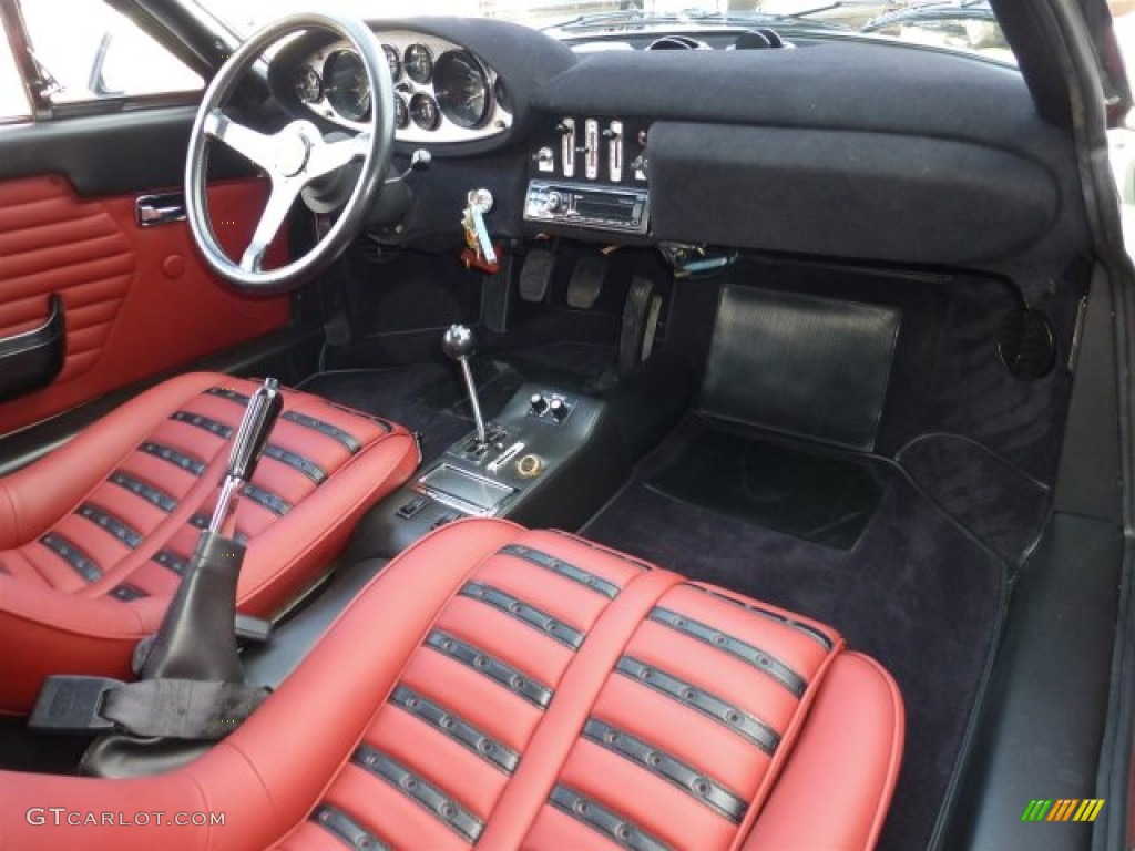 1974 Ferrari Dino 246 GTS Red/Black Dashboard Photo #77055760