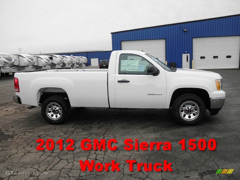 2012 Sierra 1500 Regular Cab - Summit White / Dark Titanium photo #1