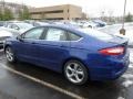 2013 Deep Impact Blue Metallic Ford Fusion SE 1.6 EcoBoost  photo #4