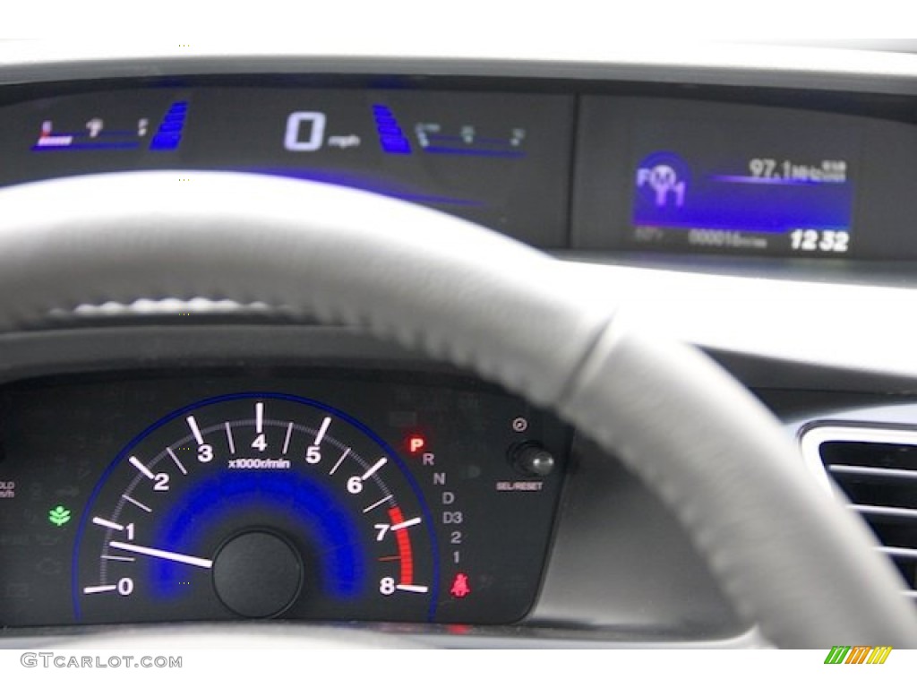 2013 Civic EX-L Sedan - Polished Metal Metallic / Gray photo #19