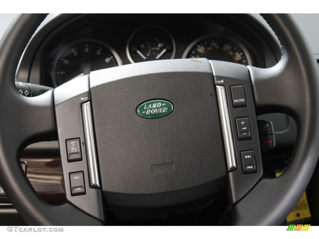 2012 Land Rover LR2 3.2 Ebony Steering Wheel Photo #77058441