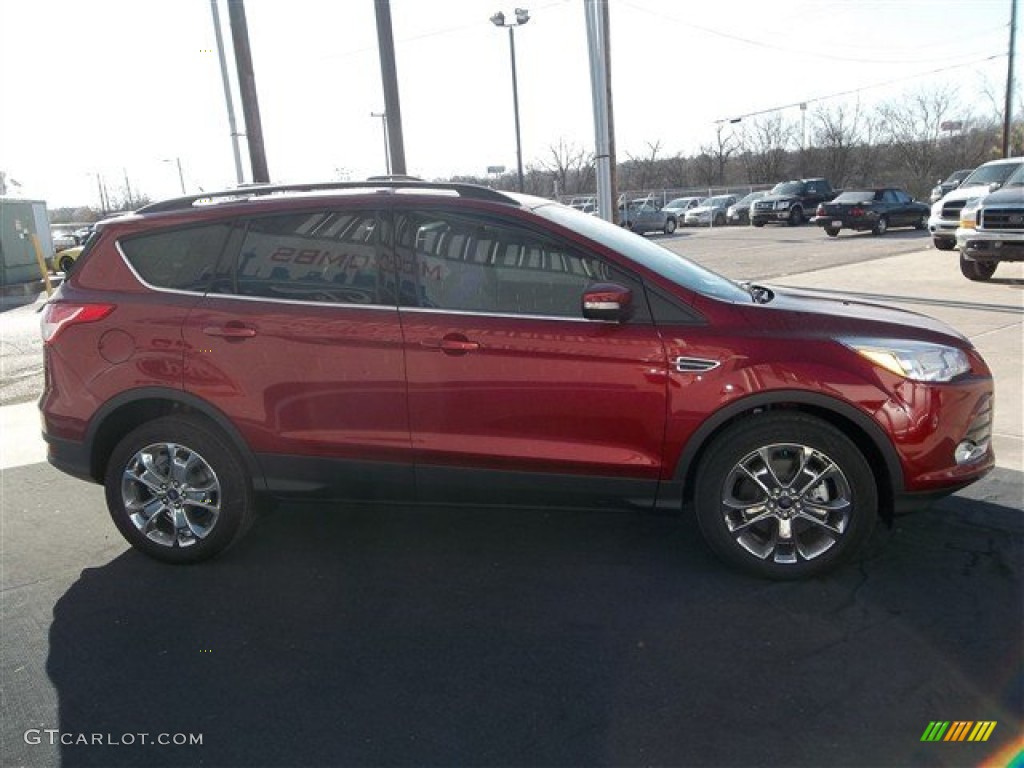 2013 Escape SEL 2.0L EcoBoost - Ruby Red Metallic / Medium Light Stone photo #8