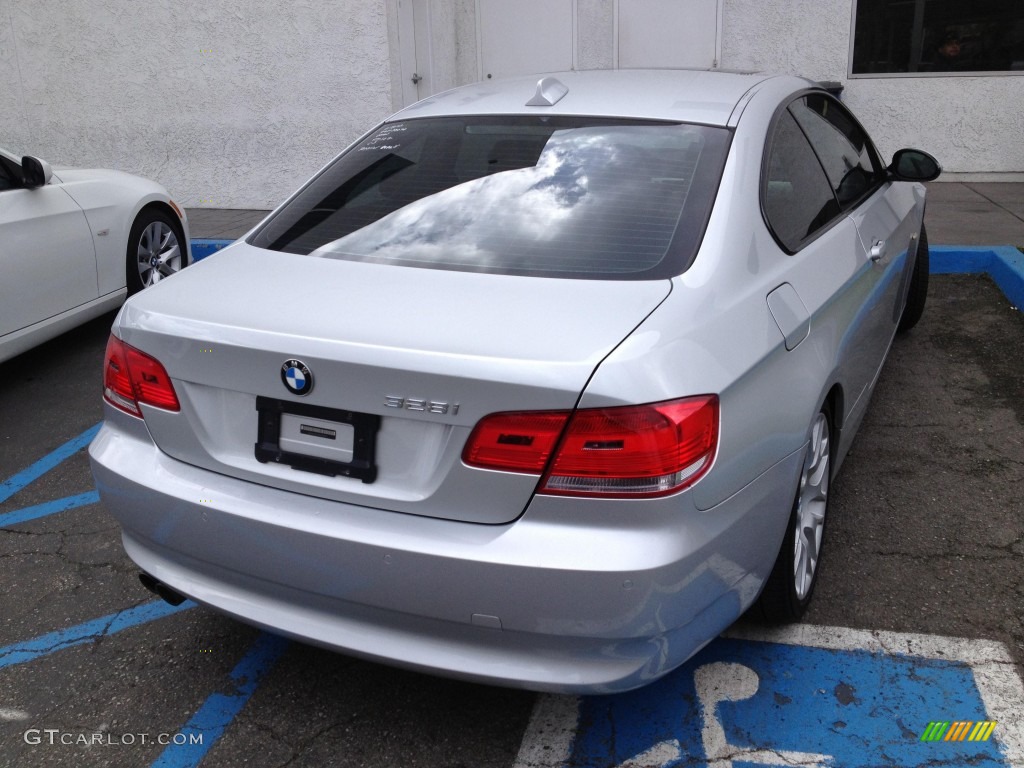 2009 3 Series 328i Coupe - Titanium Silver Metallic / Black photo #4