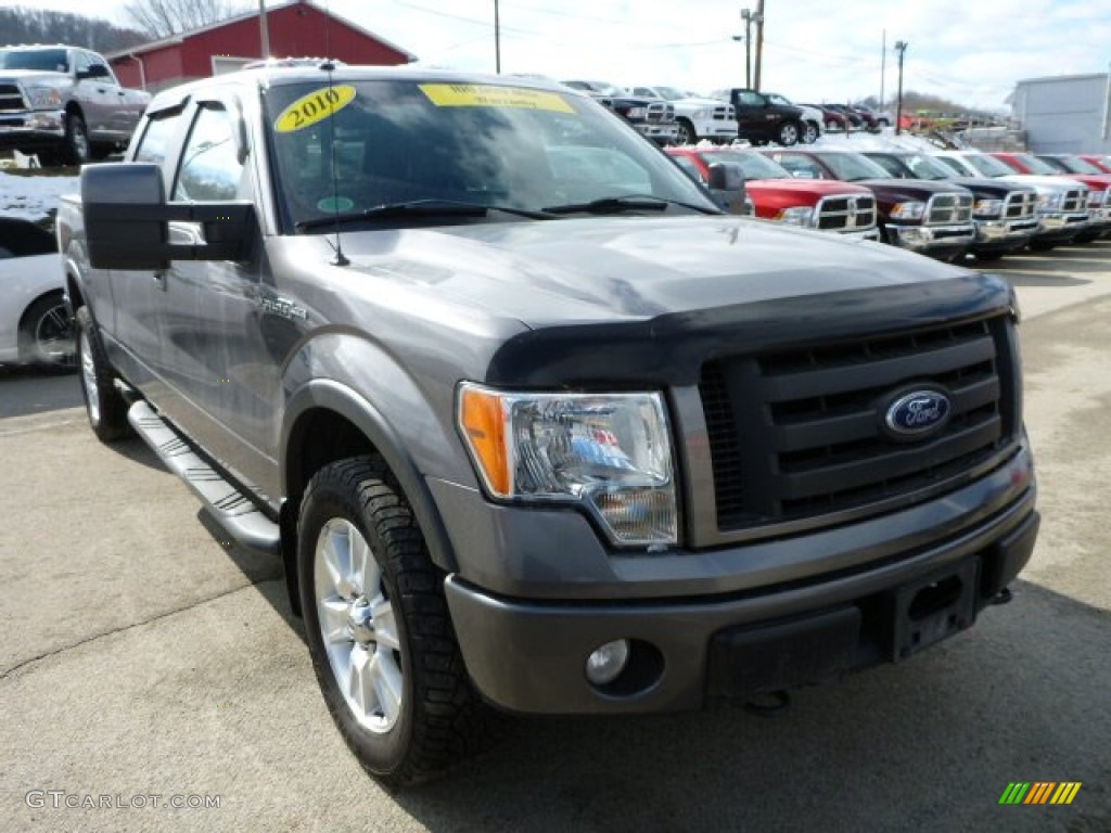 2010 F150 FX4 SuperCrew 4x4 - Sterling Grey Metallic / Black photo #7