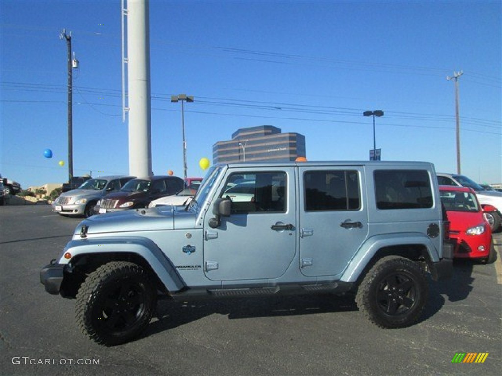 Winter Chill Metallic 2012 Jeep Wrangler Unlimited Sahara Arctic Edition 4x4 Exterior Photo #77061580