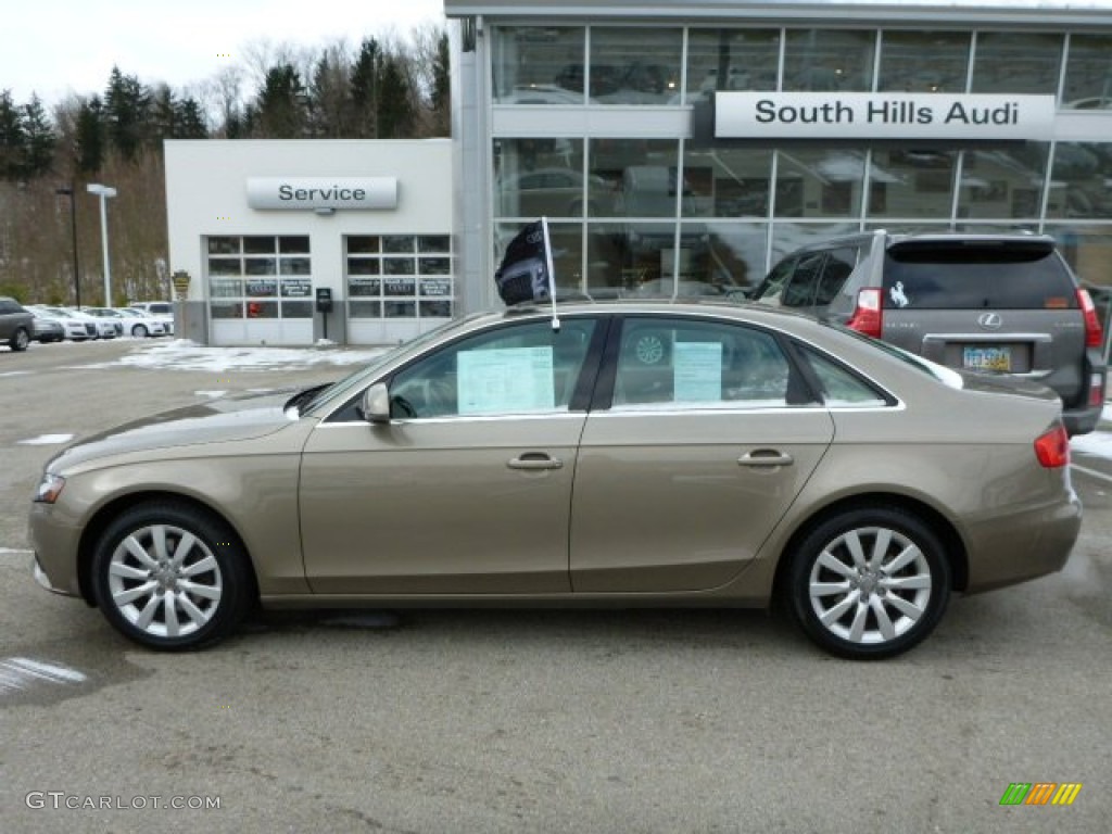 2009 A4 2.0T Premium quattro Sedan - Dakar Beige Metallic / Cardamom Beige photo #2
