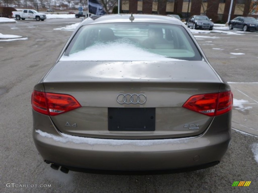 2009 A4 2.0T Premium quattro Sedan - Dakar Beige Metallic / Cardamom Beige photo #4