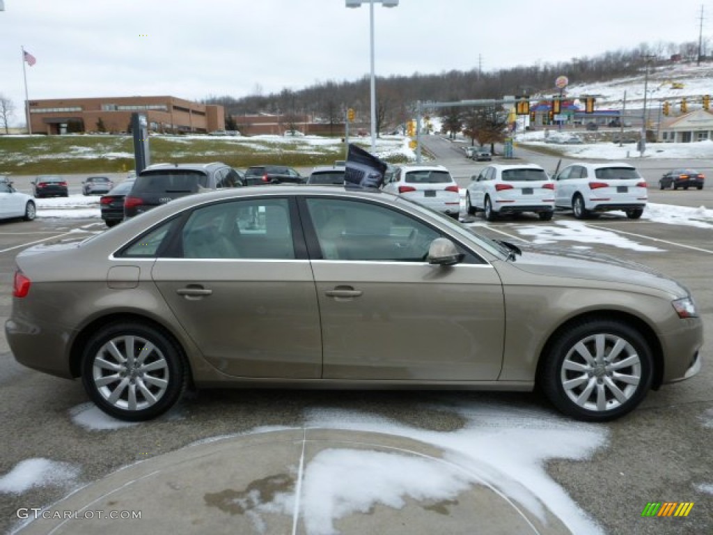 2009 A4 2.0T Premium quattro Sedan - Dakar Beige Metallic / Cardamom Beige photo #5