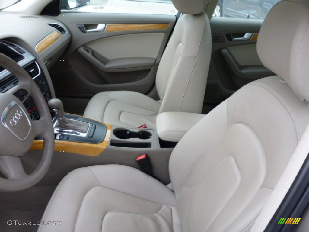 Cardamom Beige Interior 2009 Audi A4 2.0T Premium quattro Sedan Photo #77062159