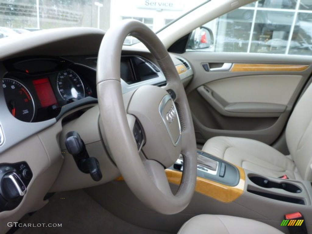 2009 A4 2.0T Premium quattro Sedan - Dakar Beige Metallic / Cardamom Beige photo #16