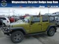 2010 Rescue Green Metallic Jeep Wrangler Unlimited Mountain Edition 4x4  photo #1