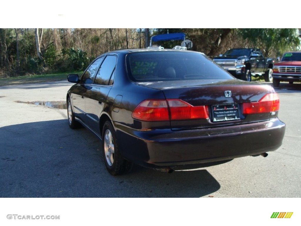 1999 Accord EX V6 Sedan - Flamenco Black Pearl / Gray photo #6