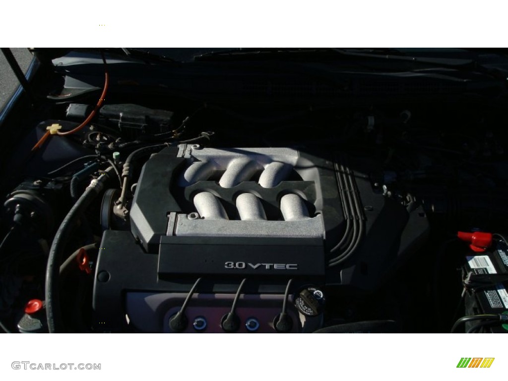 1999 Accord EX V6 Sedan - Flamenco Black Pearl / Gray photo #16