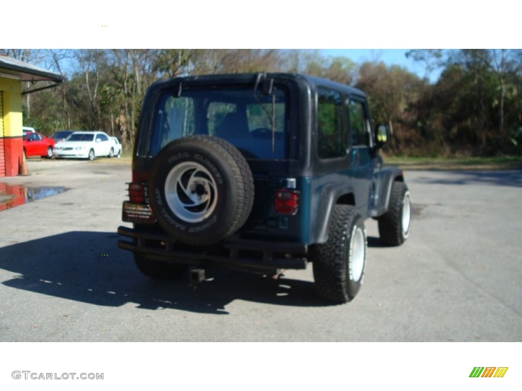 1998 Wrangler SE 4x4 - Bright Jade Satin Glow / Mist Grey photo #4