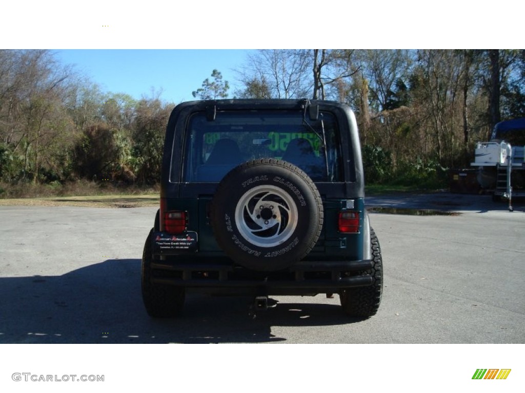 1998 Wrangler SE 4x4 - Bright Jade Satin Glow / Mist Grey photo #5