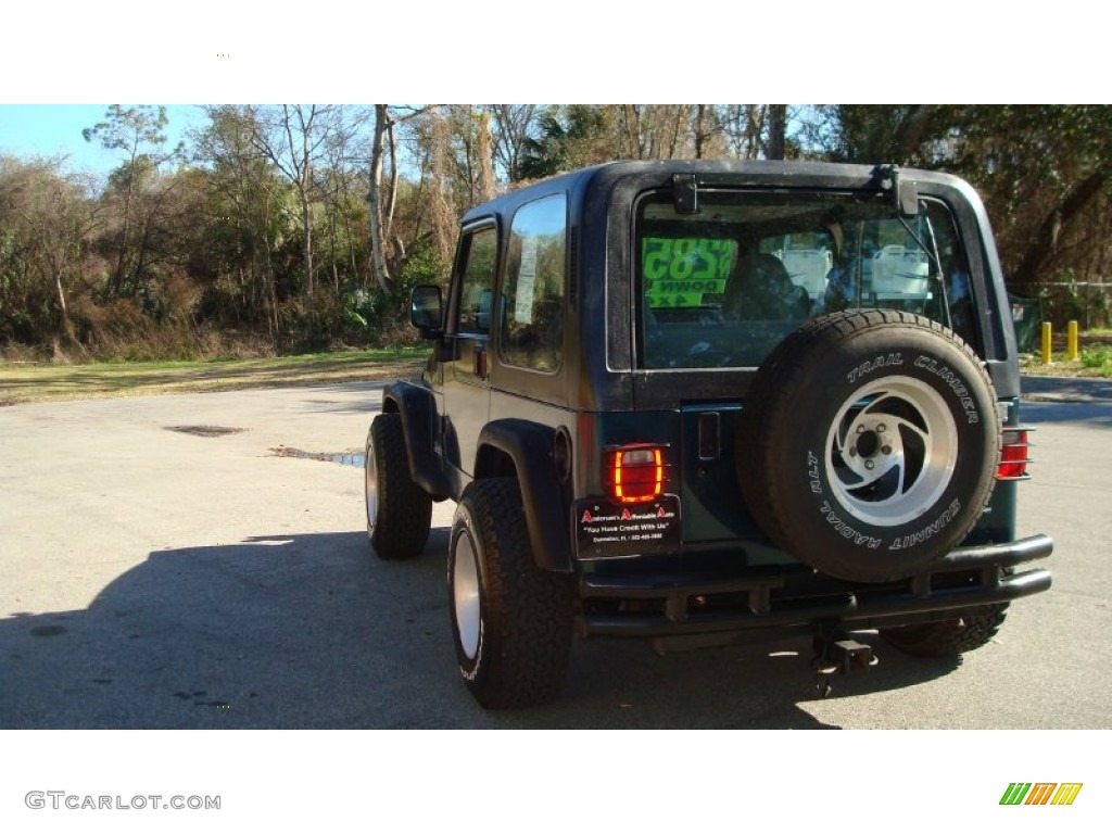 1998 Wrangler SE 4x4 - Bright Jade Satin Glow / Mist Grey photo #6