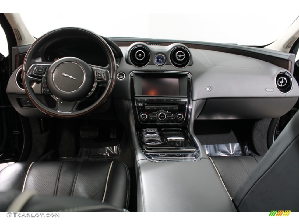2012 Jaguar XJ XJL Supercharged Jet/Ivory Dashboard Photo #77063455