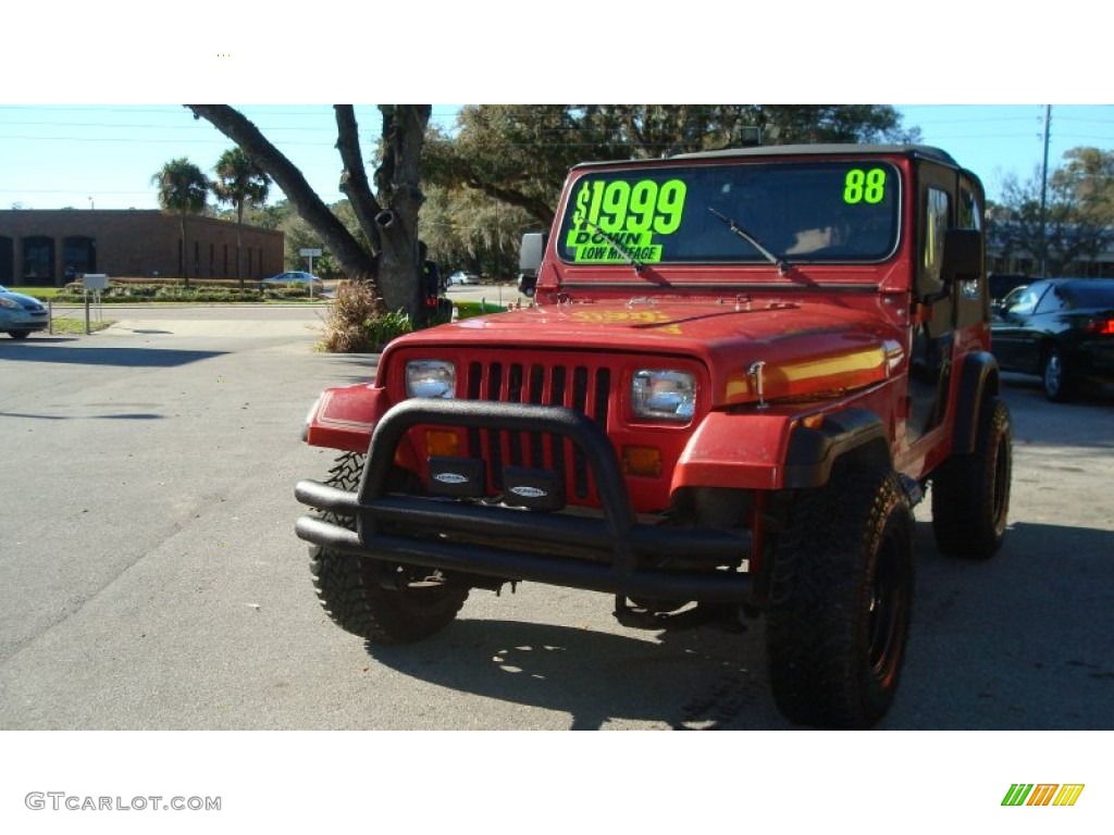 1988 Wrangler Laredo 4x4 - Copper Orange / Gray photo #7