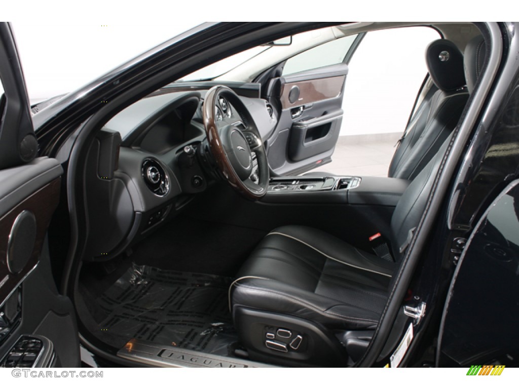 Jet/Ivory Interior 2012 Jaguar XJ XJL Supercharged Photo #77063662