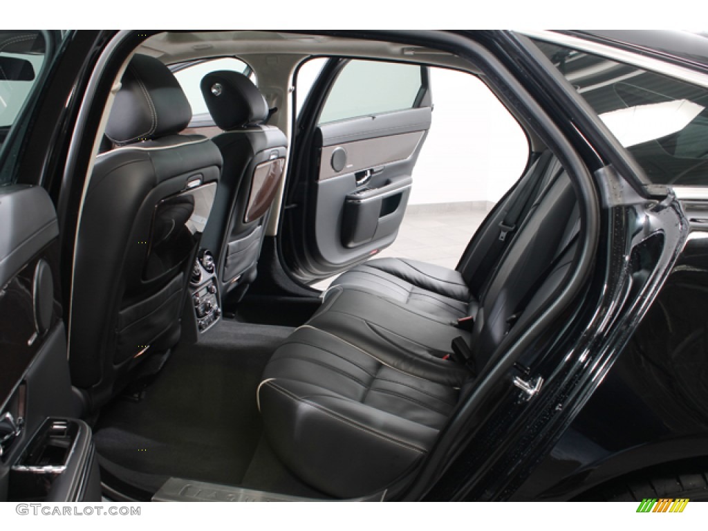 Jet/Ivory Interior 2012 Jaguar XJ XJL Supercharged Photo #77063674