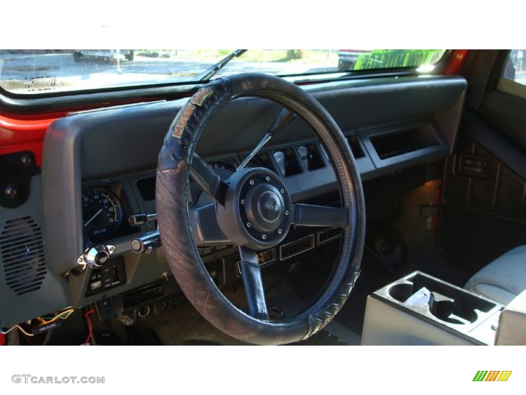 1988 Wrangler Laredo 4x4 - Copper Orange / Gray photo #10