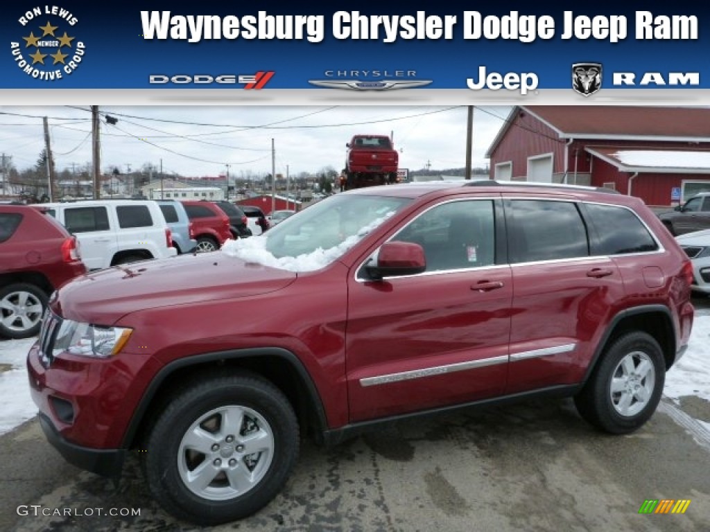 2013 Grand Cherokee Laredo 4x4 - Deep Cherry Red Crystal Pearl / Black photo #1