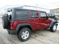 2013 Deep Cherry Red Crystal Pearl Jeep Wrangler Unlimited Sport S 4x4  photo #5