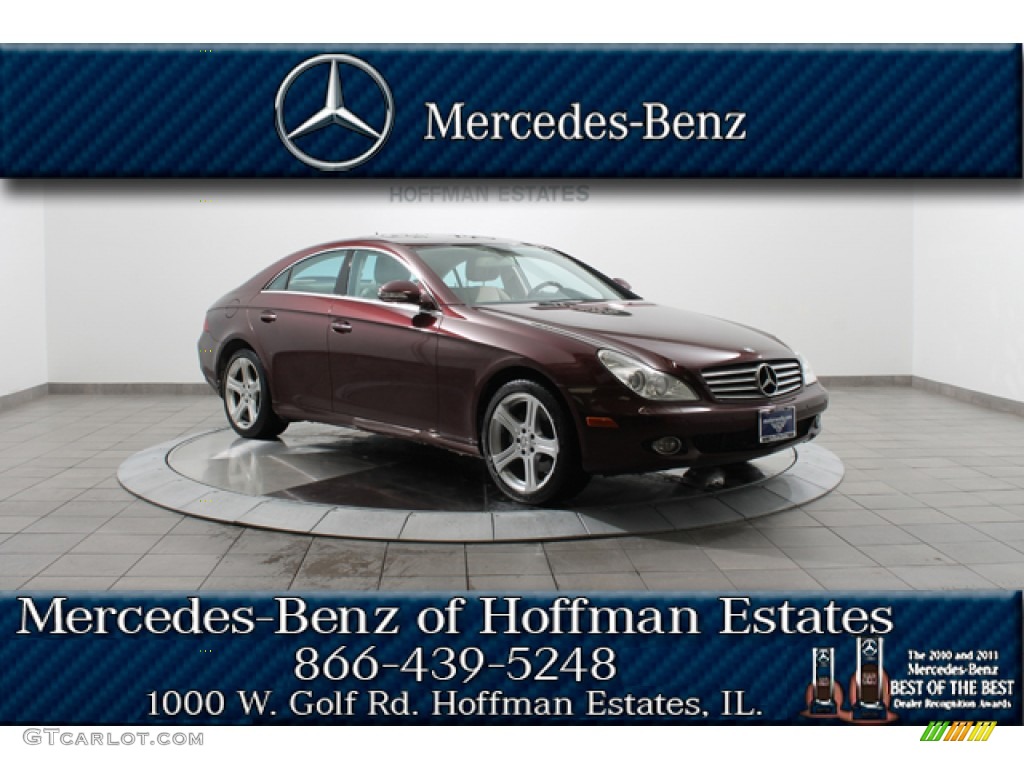2007 CLS 550 - Barolo Red Metallic / Cashmere photo #1