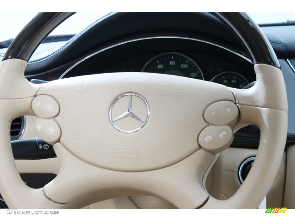 2007 Mercedes-Benz CLS 550 Cashmere Steering Wheel Photo #77064583