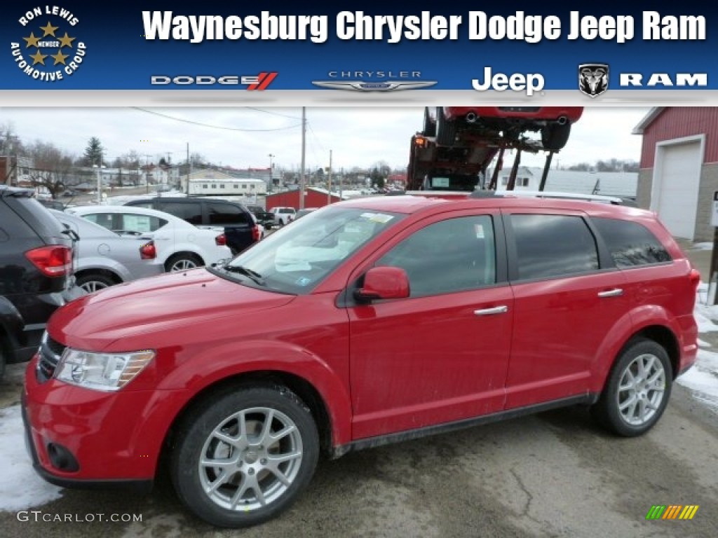 2013 Journey Crew AWD - Bright Red / Black photo #1