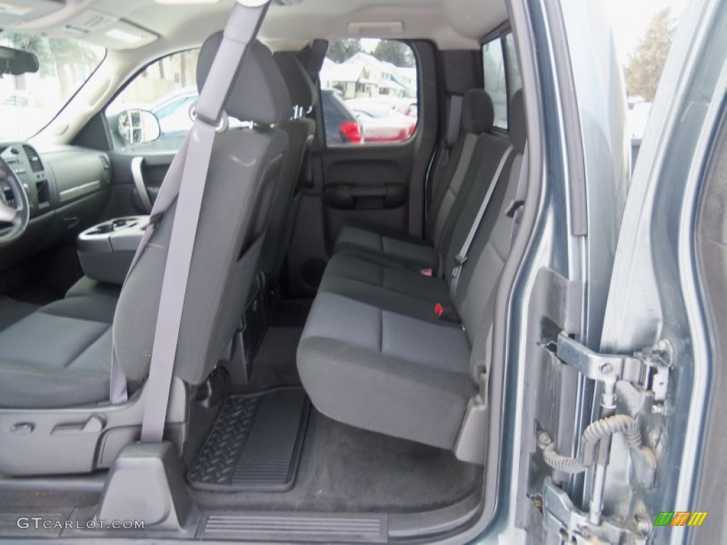 Ebony Interior 2011 GMC Sierra 1500 SLE Extended Cab 4x4 Photo #77065311