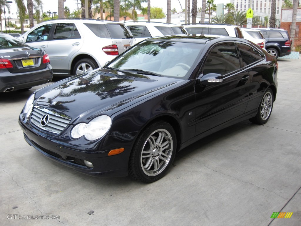 Capri Blue Metallic 2003 Mercedes-Benz C 230 Kompressor Coupe Exterior Photo #77065327