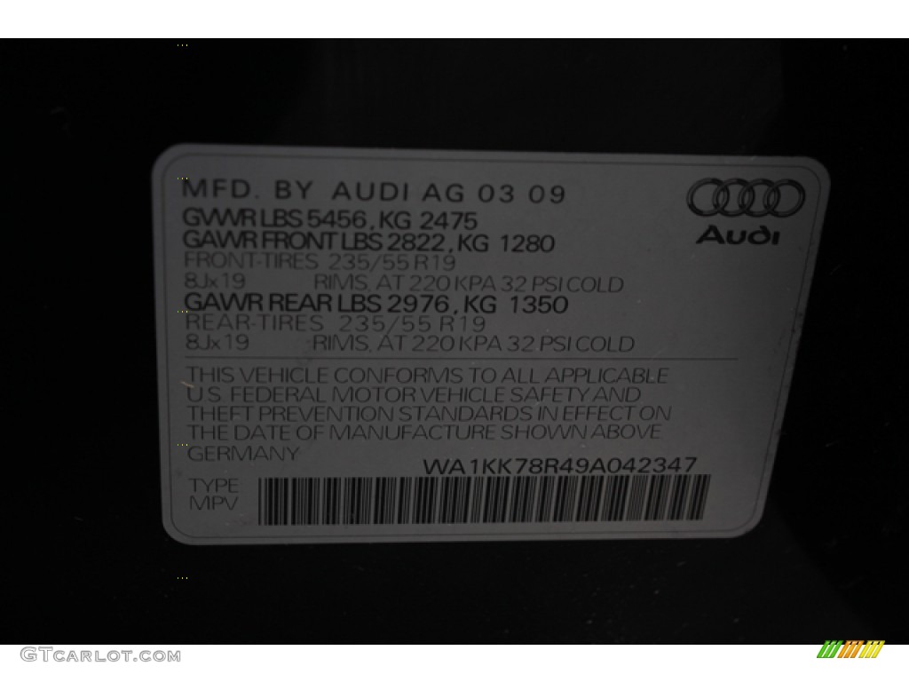 2009 Q5 3.2 Prestige quattro - Brilliant Black / Black photo #33